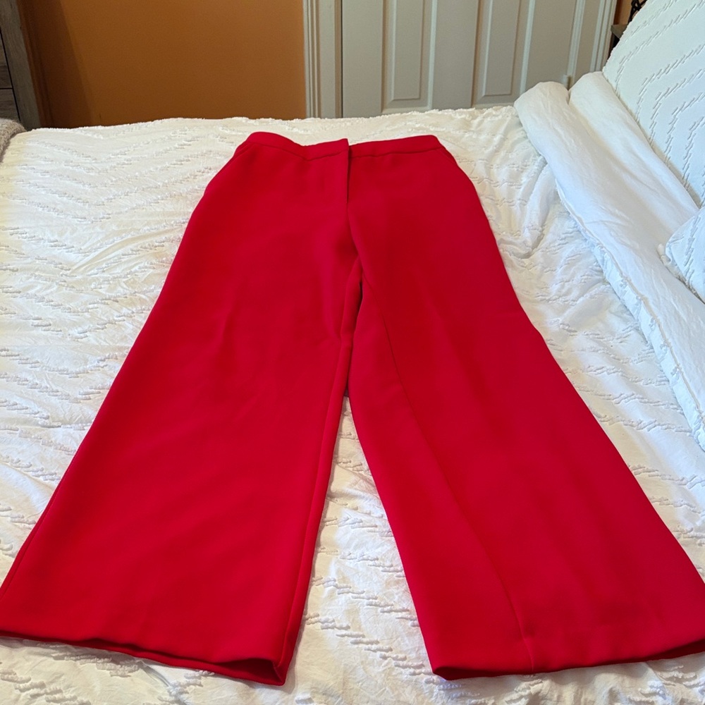 Elegant Red Women's Pants